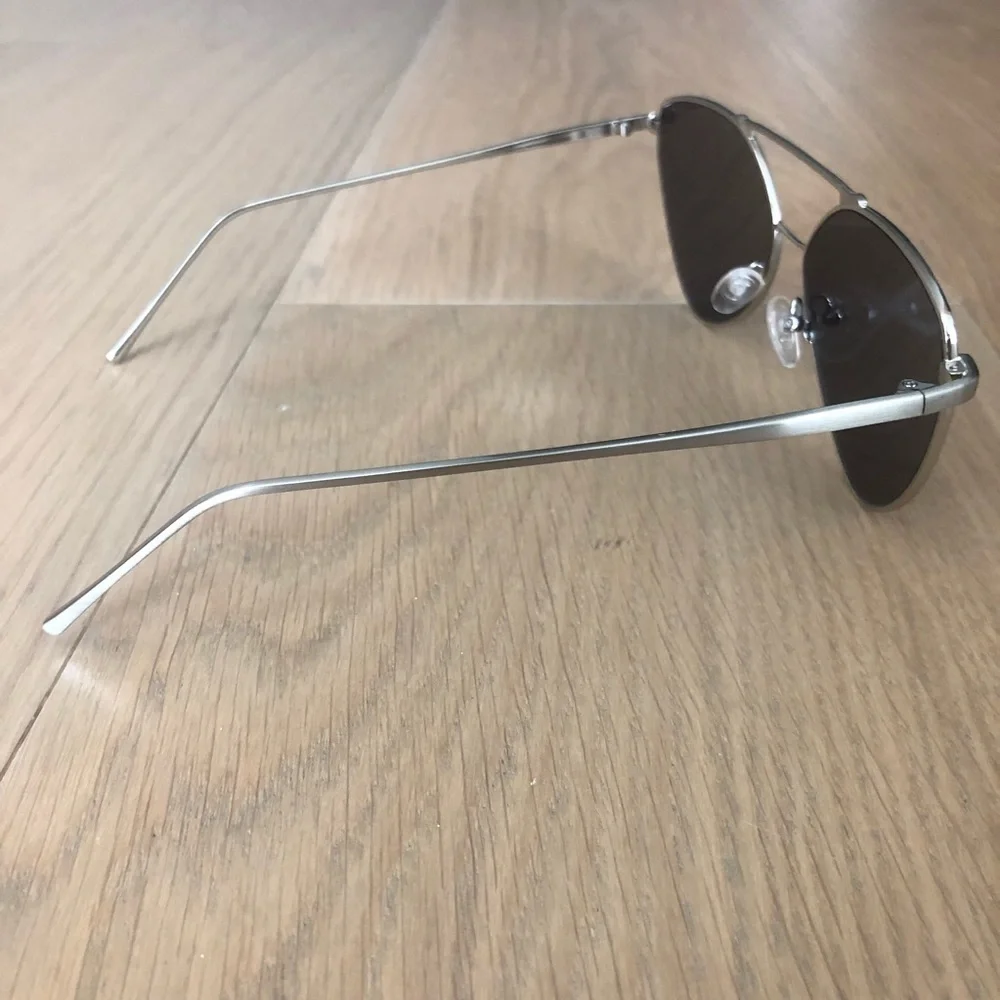 Gray aviator sunglasses reflective classic cute shades essentials sun protection